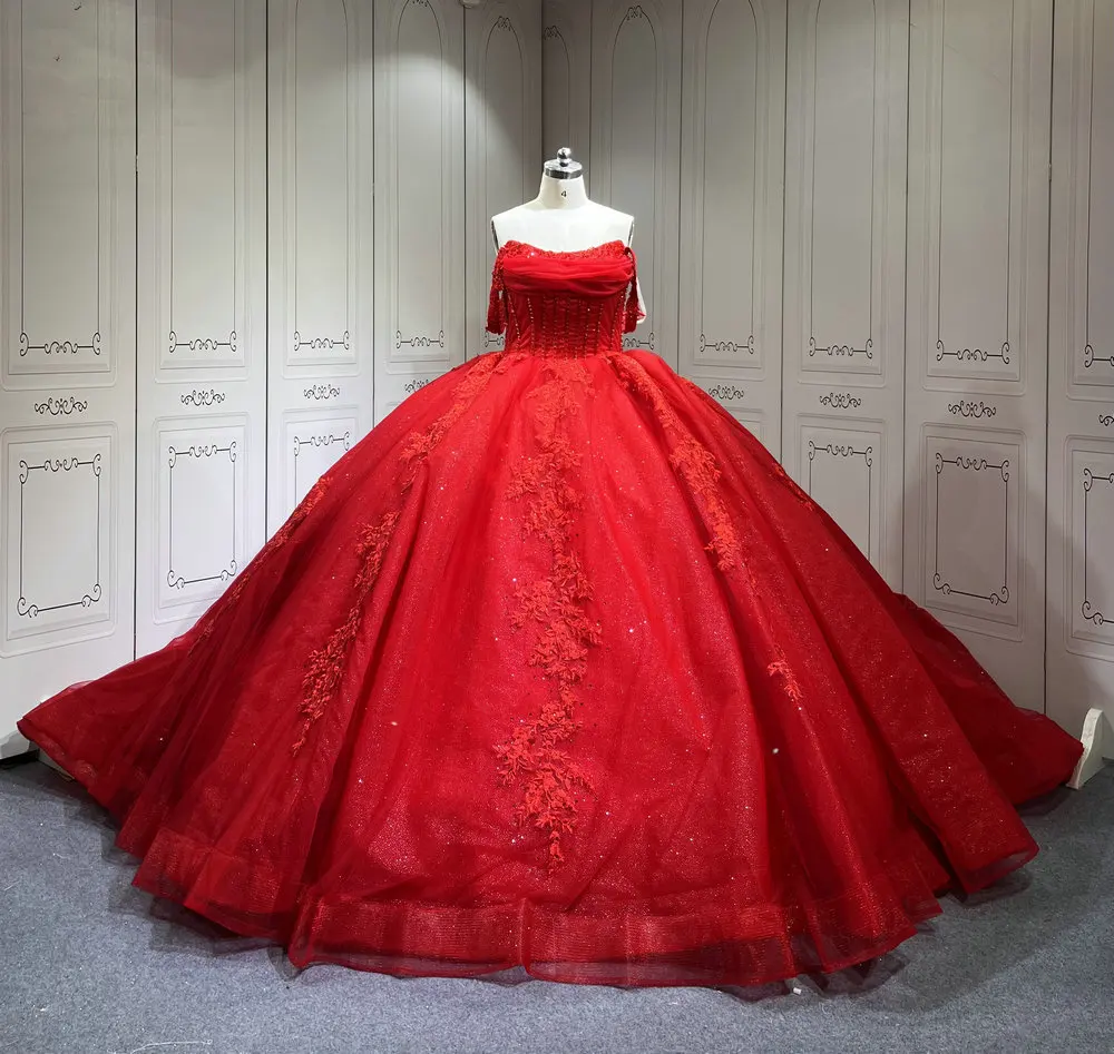Mumuleo Red Quinceanera Dresses 2024 Lace Appliques Beads Tulle Mexican Ball Gown Prom Party Dress Vestidos Butantes 15 Anos Mumuleo Red Quinceanera Dresses 2024 Lace Appliques Beads Tulle Mexican Ball Gown Prom Party Dress Vestidos Butantes 15 Anos
