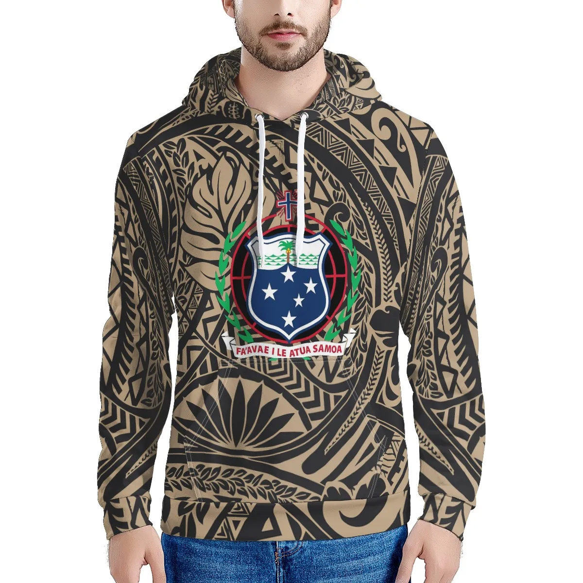 Opa Tribal Pullover Pria Hoodie Fashion 
