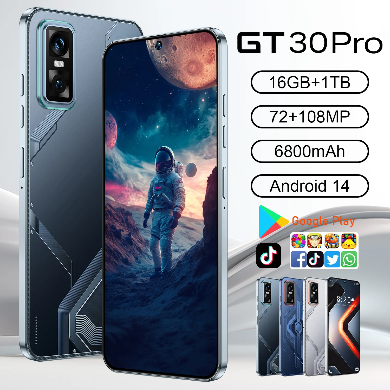 Wholesale Infinix GT30 Pro 5G Android 14 Smartphone - 16GB+1TB