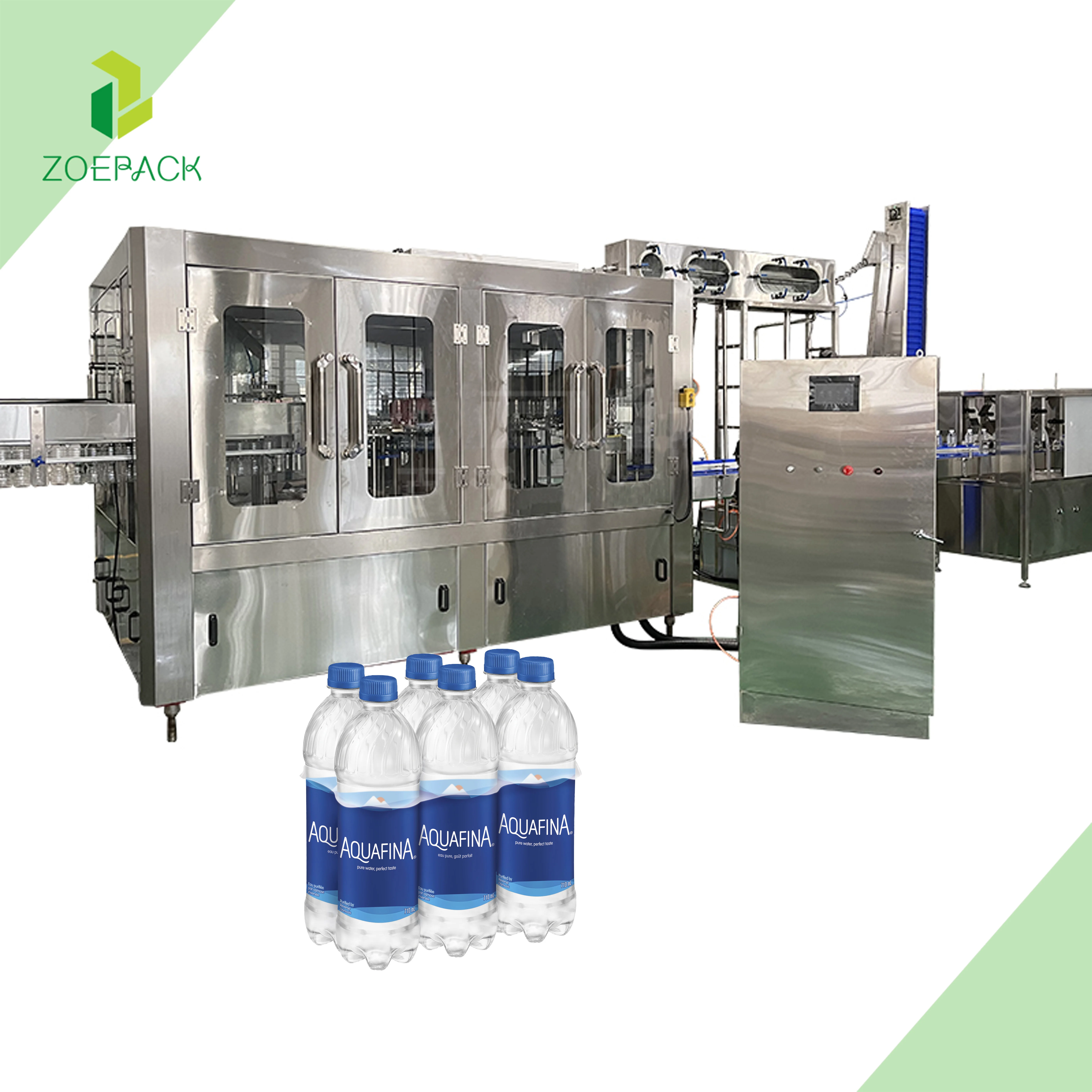 Turnkey Project A to Z Pure Water Bottling Filling Labeling Packing Machine 3 in 1 Monoblock Mineral Water Drinking Plant