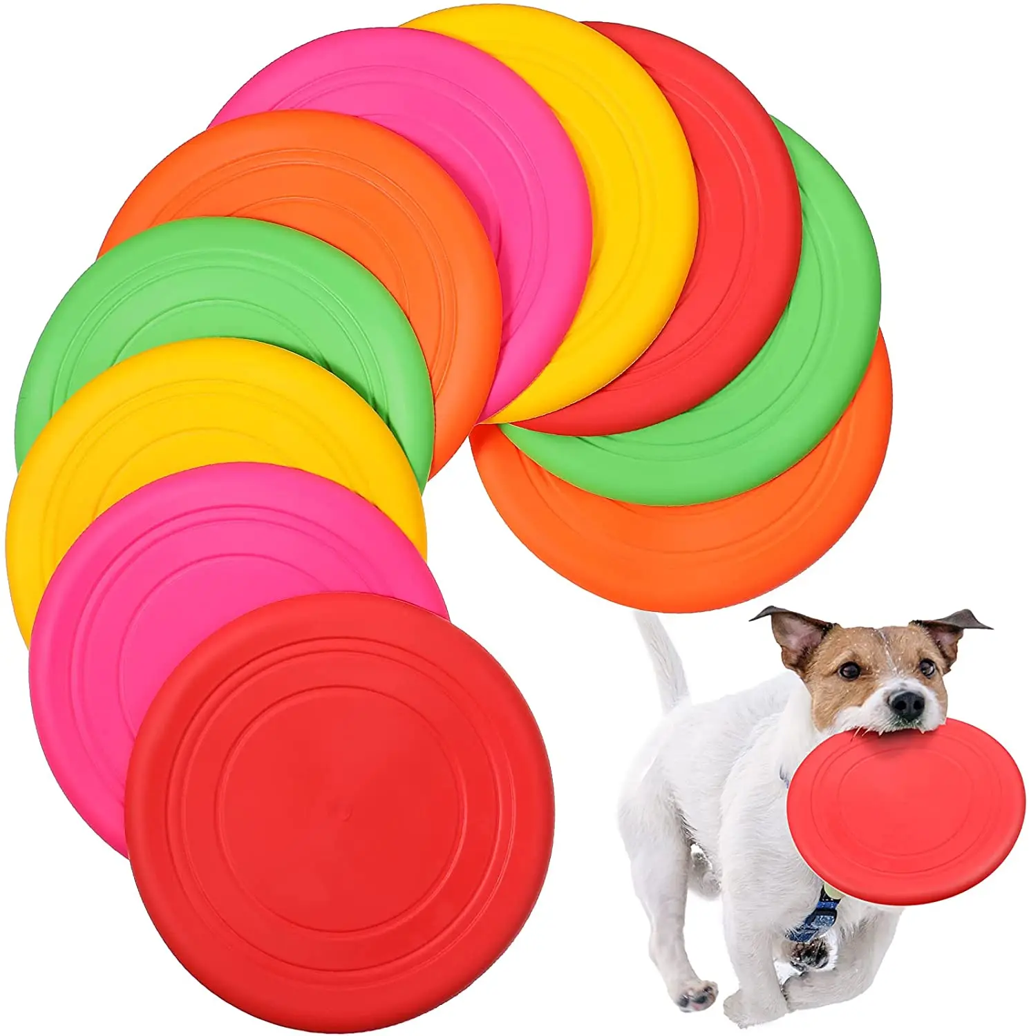 Wholesale Outdoor Pet Flying Disk Custom Logo Foldable Soft Silicone