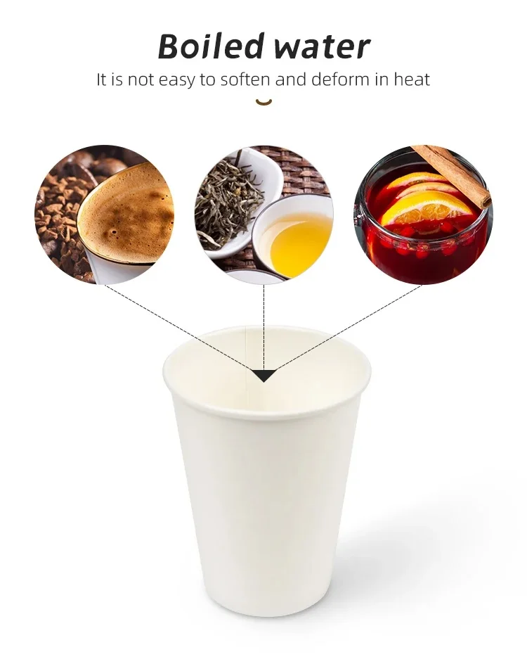 Trendz Disposable Eco-friendly Carton Paper Black Cups for Bubble Tea ...