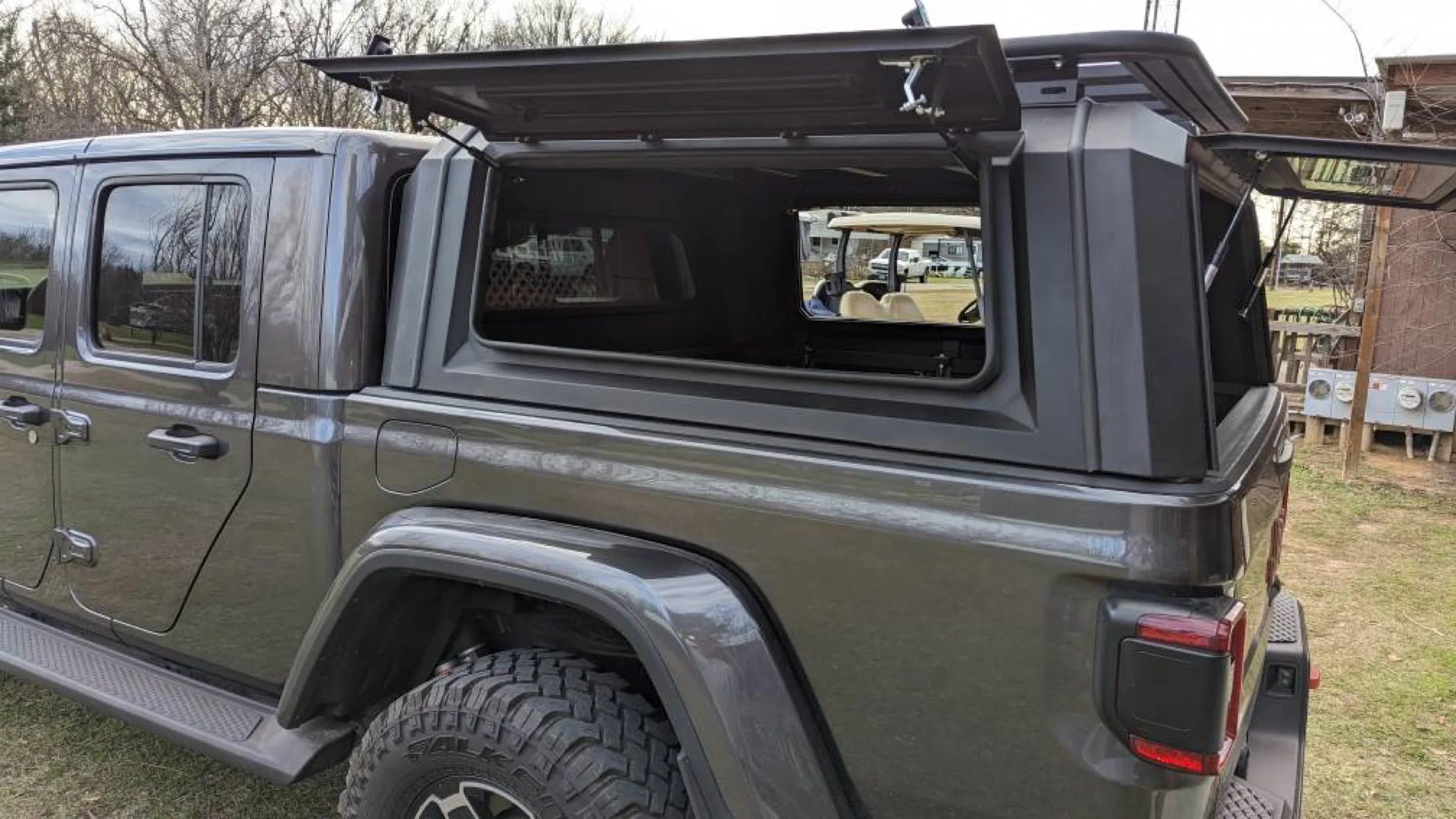 Factory Supply 4x4 Waterproof Steel Truck Canopy Pickup Truck Topper Camper Canopy Fit For Jeep