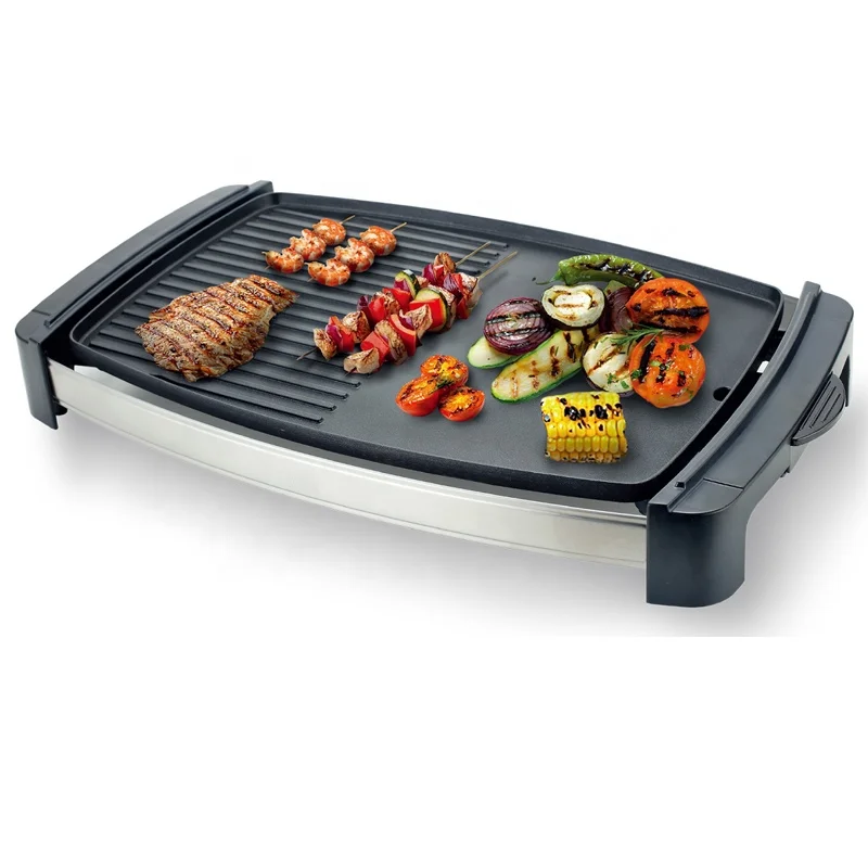 220V Electric BBQ Grill Smokeless Electric Griddle Mini Grill Pan