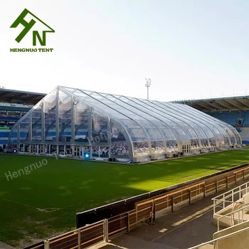 Waterproof Fire-retardant Curved Outdoor Clear Wedding Party Marquee Tent TFS Curved Hangar Tents for Sports Event Trade Show