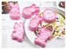 pink 6pcs easter bunny