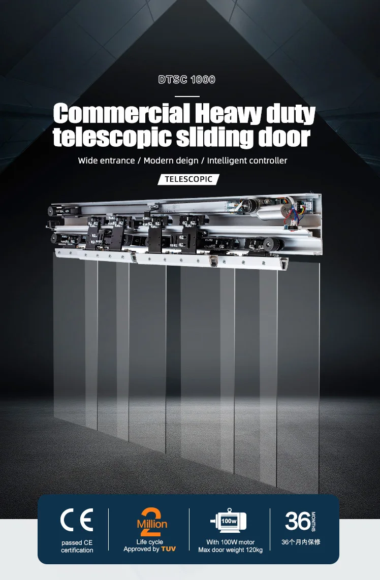 Dtsc1000 Smart Telescopic Automatic Sliding Door Opener Commercial