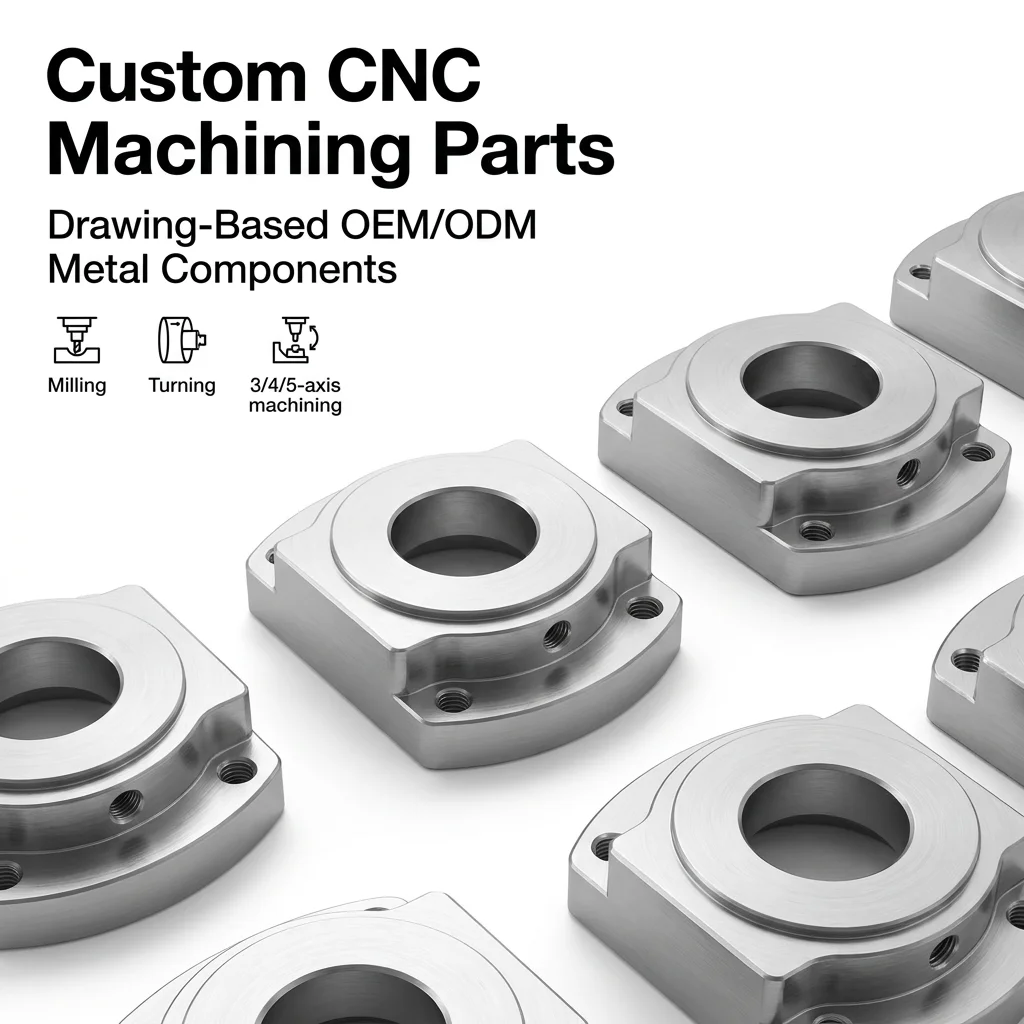 Custom CNC Machining Parts Precision Machined Metal Components for Industrial Equipment