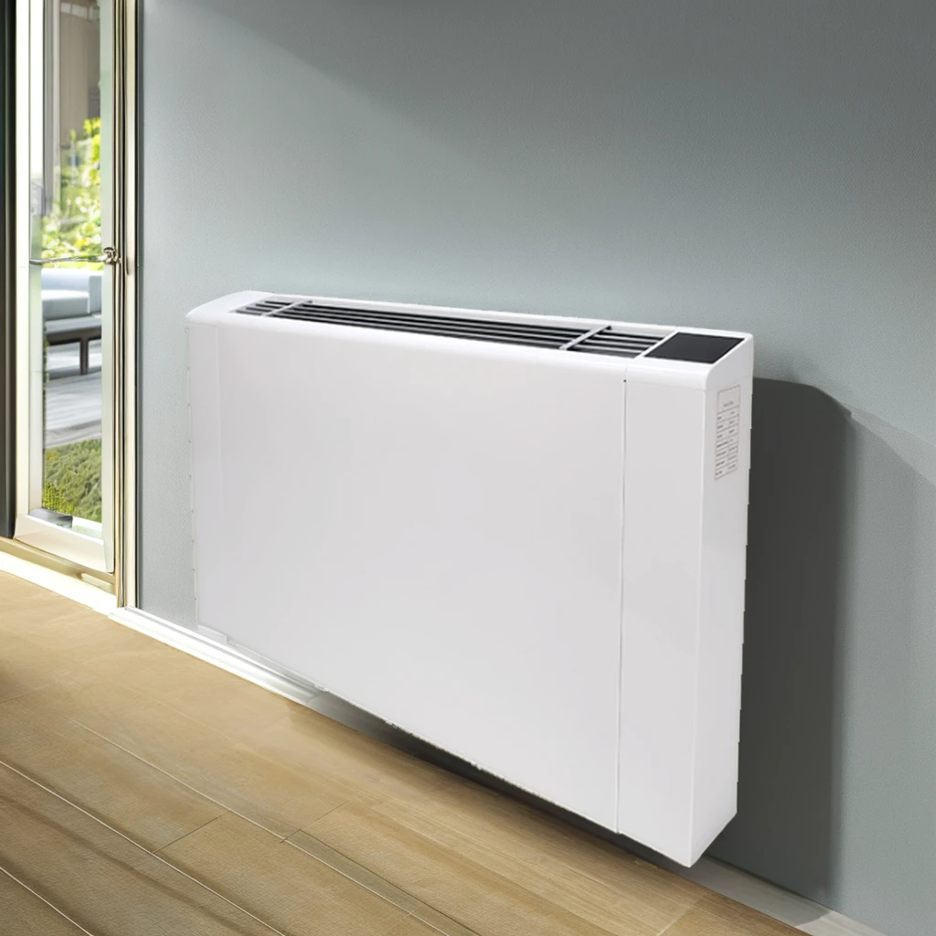 Ultra Thin Radiator Water Fan Coil Unit BTU 18000 Wall for Home