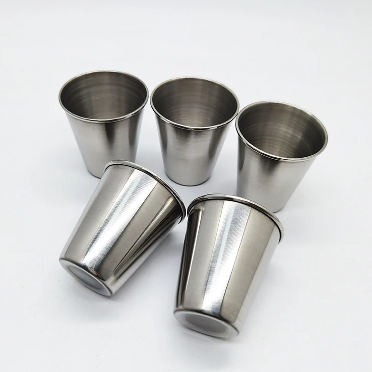 2oz Stainless Steel Shot Glass Whisky Shot Cups Cocktail Drinking Shot