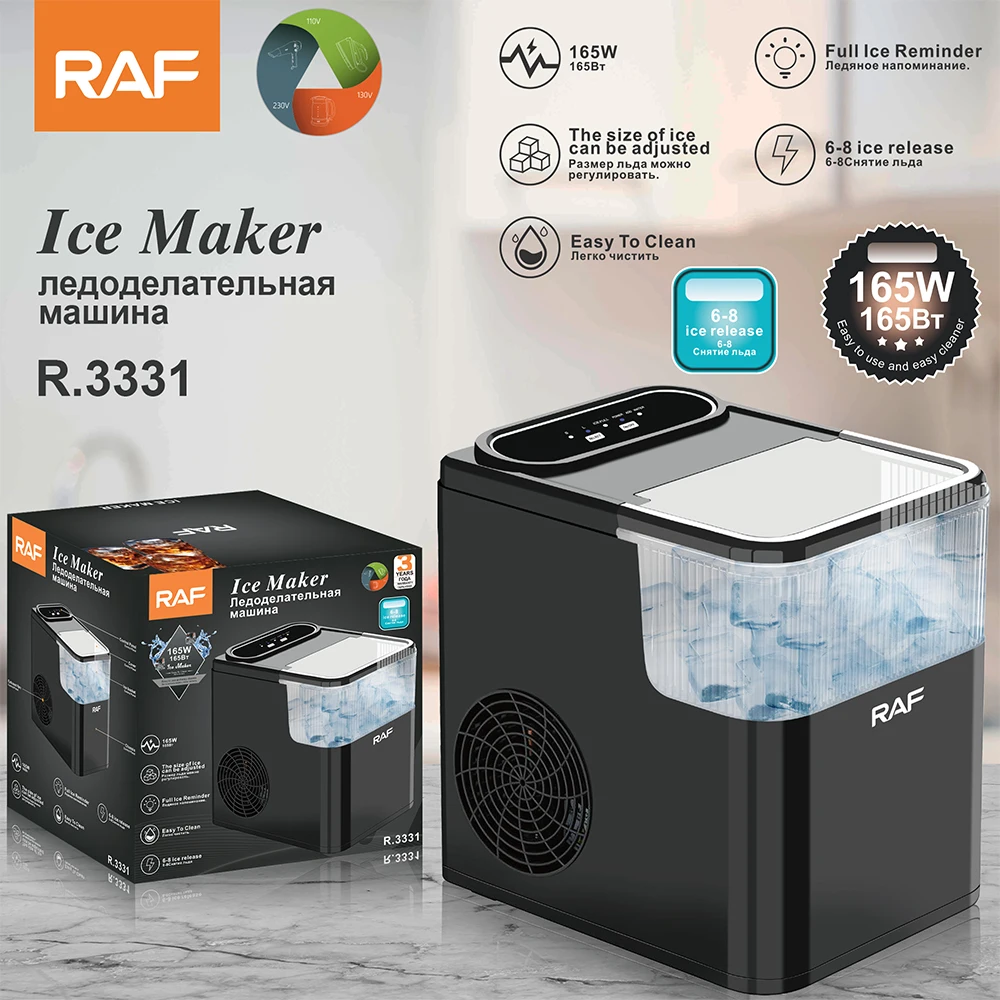 Raf New Automatic Fast Self Cleaning Countertop Ice Cube Maker Ice