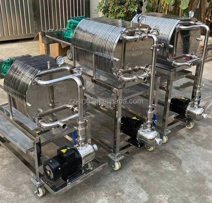 Stainless Steel Wine Filter / Filtering Machine / Liquor Filter Sake Filter Press Machine