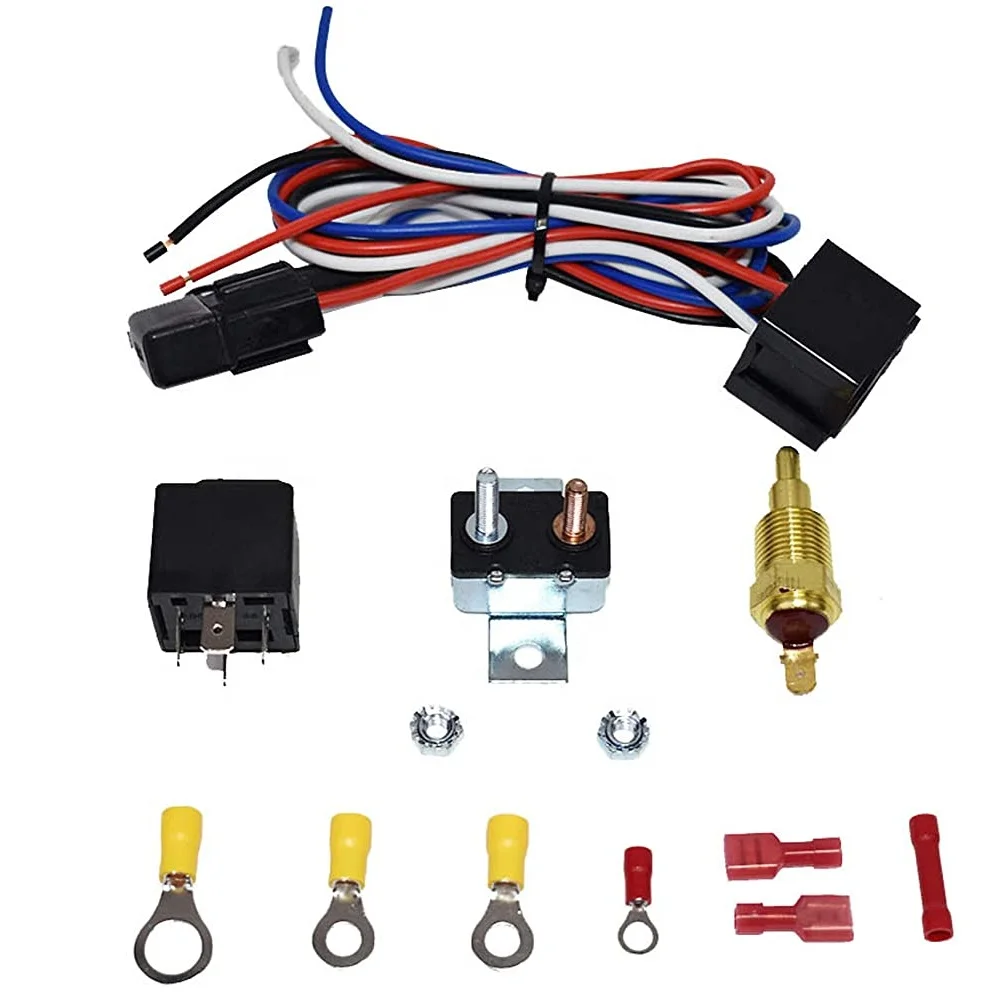 Kit Termostato Ventola Raffreddamento 175-185°C - Sensore Temperatura + Relè 40-60A Per Auto - Foto 12