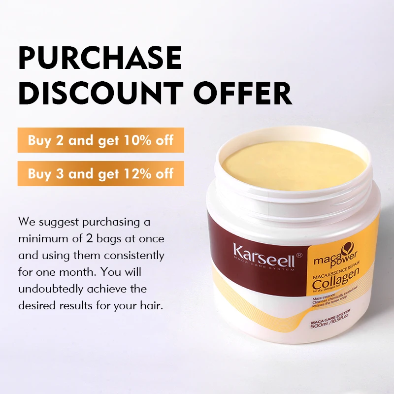 Karseell Original Protein Hair Mask Argan Oil Nature Deep Repairing