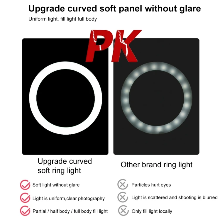 PULUZ Inch Ring Light Versatile Video Selfie Light