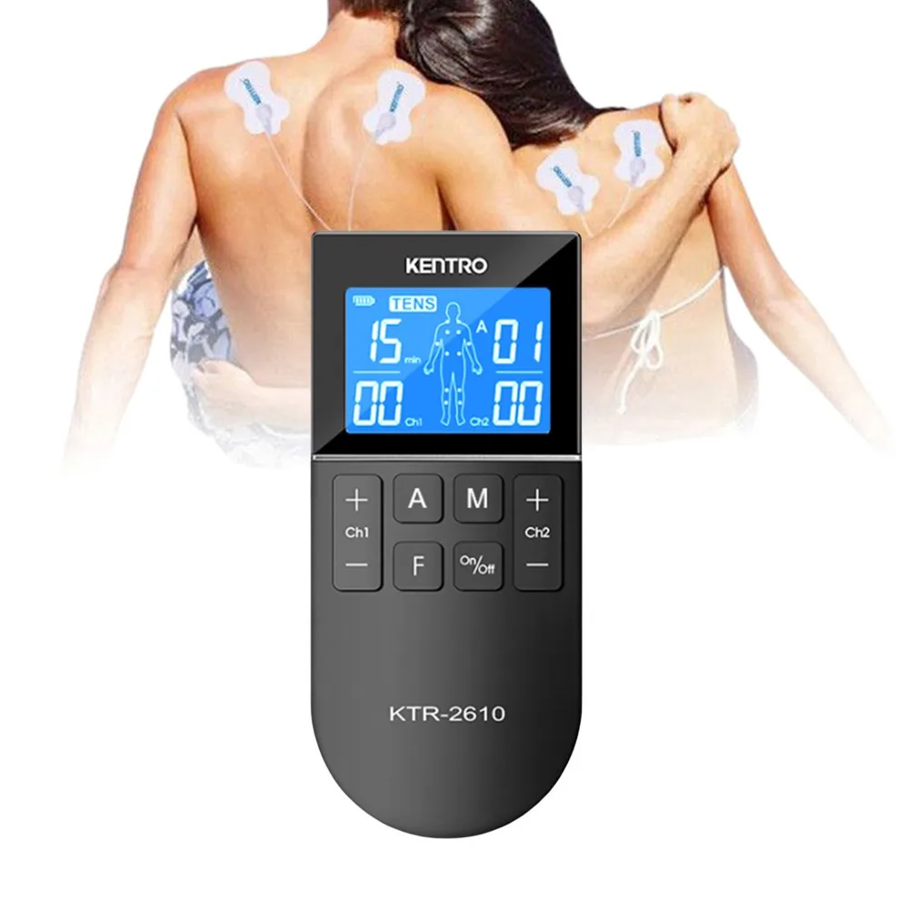 TENS EMS FITNESS 3 in 1 Tens Unit Dual Channel 50 Modes 16 Intensity Levels TENS Therapy Machine