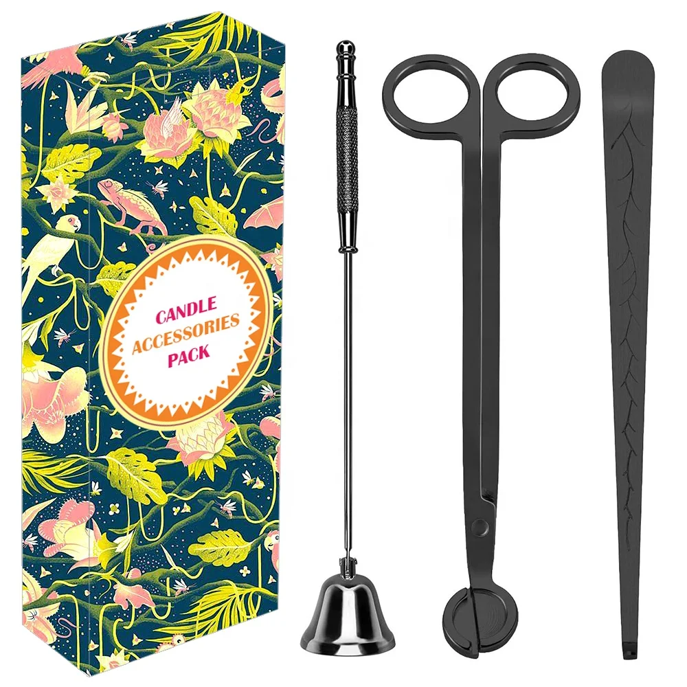Luxury Candle Care Kit Accessories Tool Wick Dipper Trimmer and Snuffer Wholesale Matte