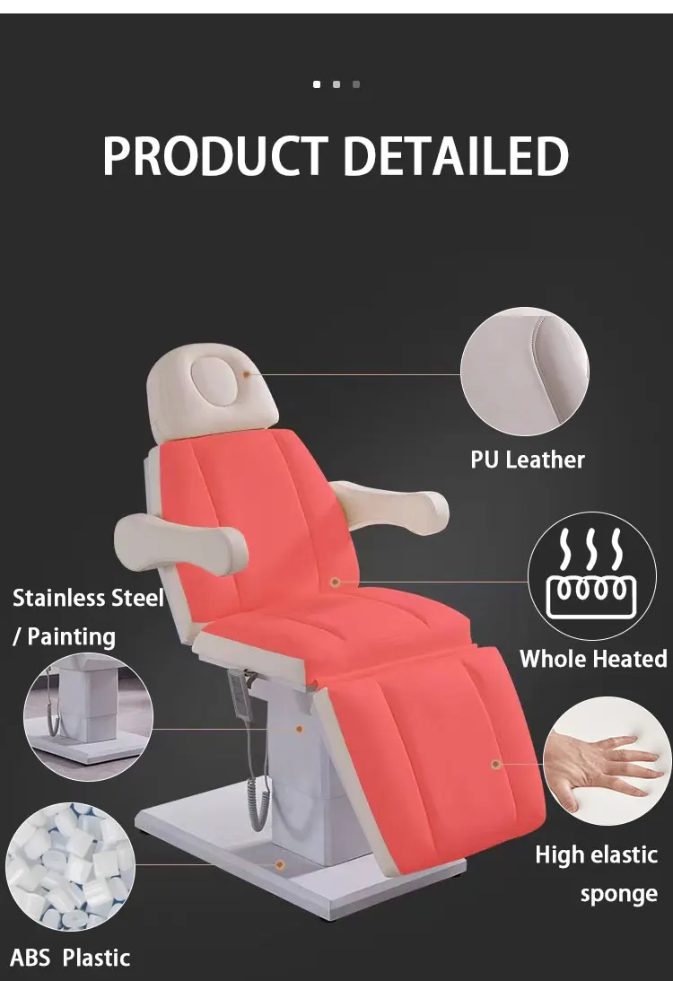 Luxury Black Gold Table Massage Extensions Bed Electric Facial Spa