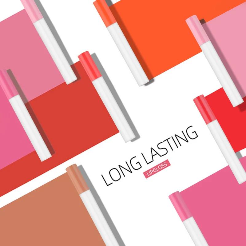 Подарочная коробка, милые коричневые косметические нефирменные стойкие мини-помады, набор матовых нюдовых помад