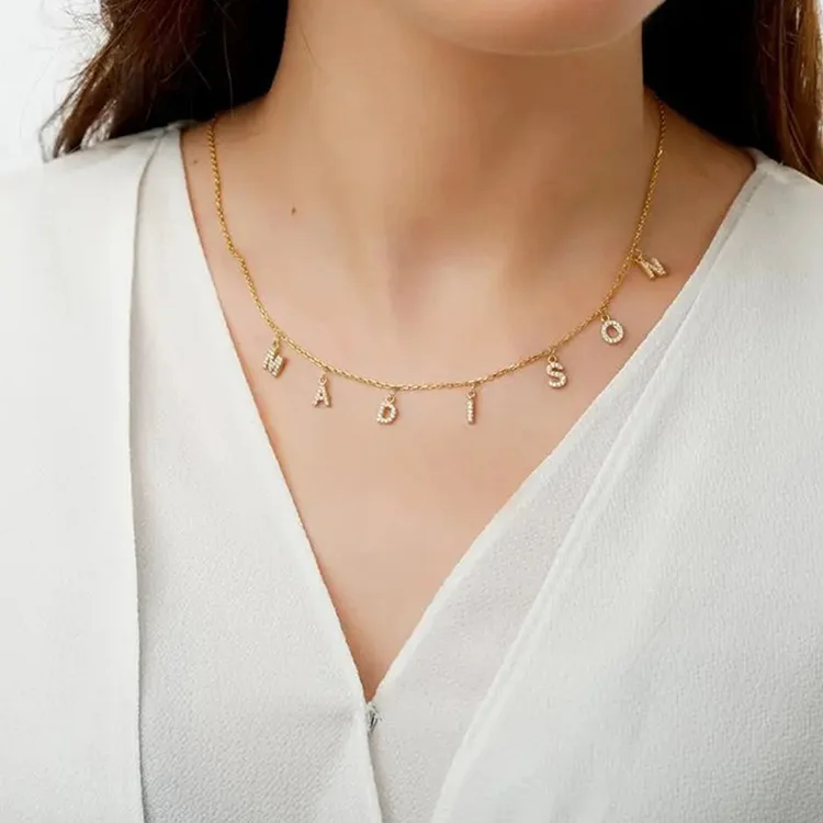 Gold Initial Necklace