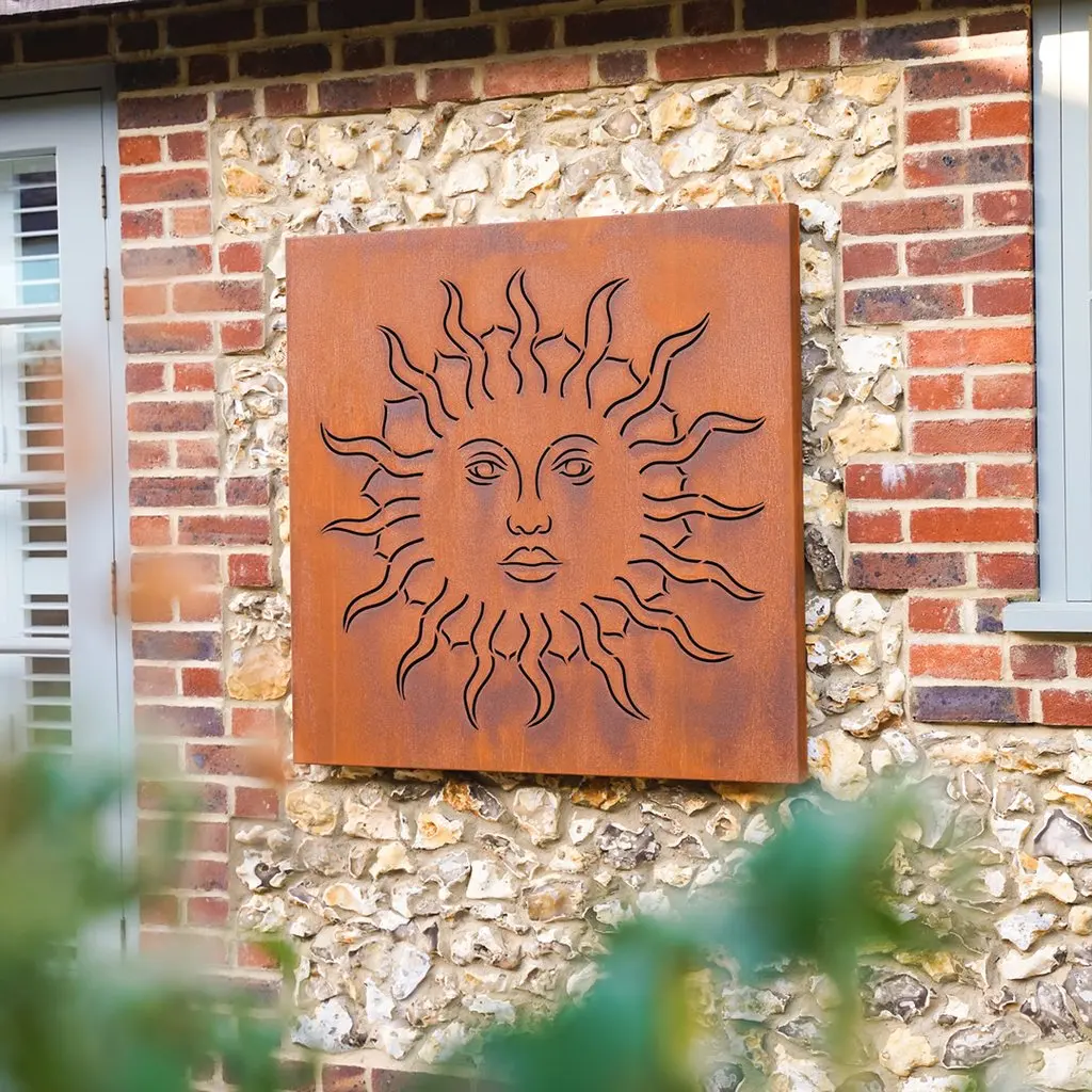 Plant Tree Subject Corten Steel Metal Wall Art Decor Abstract Artwork