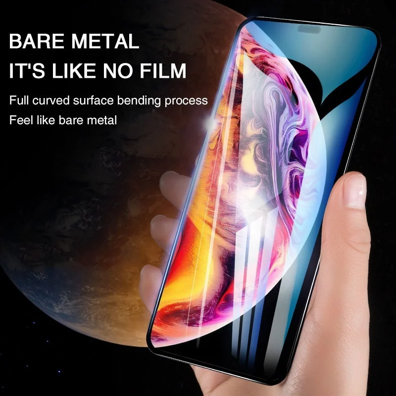 Закаленное стекло 9D для i Phone 13 12 11 Pro Max Защитное X XR XS 7 8 6S Plus 12Pro защита