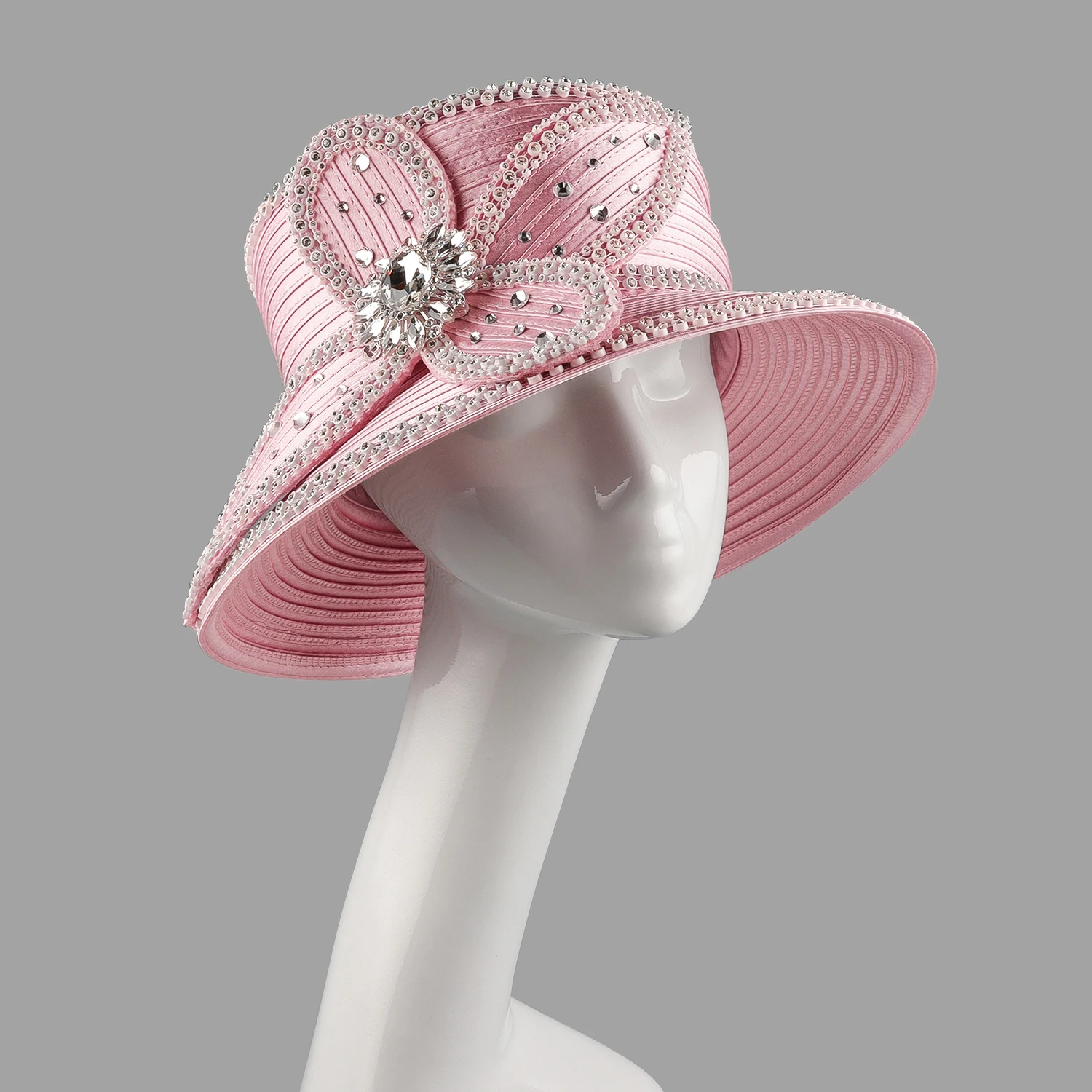 Something SPECIAL ELEGANT Women\'s Pink Decorative Church Hat Pink Church Hat - Etsy main image 2