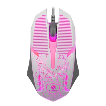 2022 Trade assurance supplier led glowing wired optical drivers usb 7d gaming mouse Pc Laptop Universal Usb Wired Mouse
