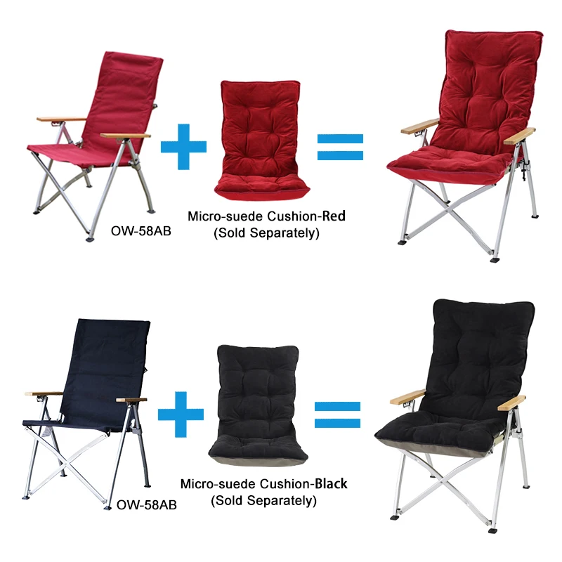 Beach Lawn Chair Portable Leisure Adjustable Recliner Camping Chair