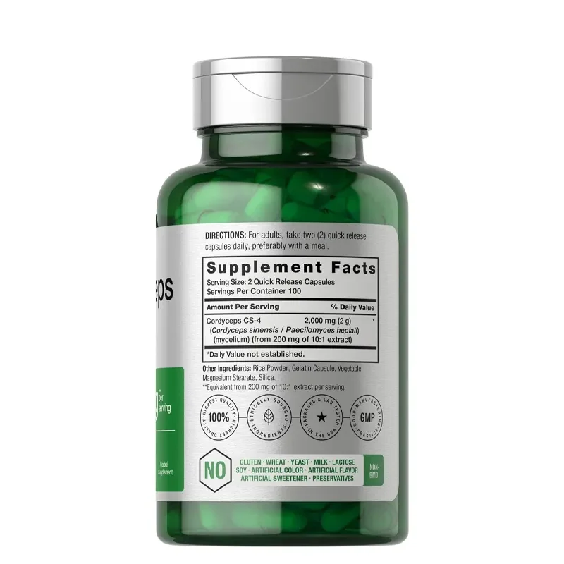Tiens Cordyceps Extract Powder TCM Formula for Lung Health Bulk OEM Packaging for Global Distributors Cordyceps Capsules