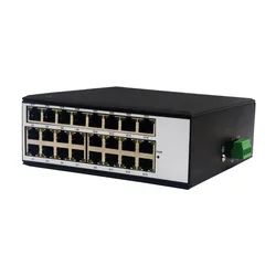 Промышленные 24-портовые гигабитные коммутаторы Ethernet 10/100/1000 Мбит/с IP40 DC12-57V DIN-rail монтажный сетевой коммутатор