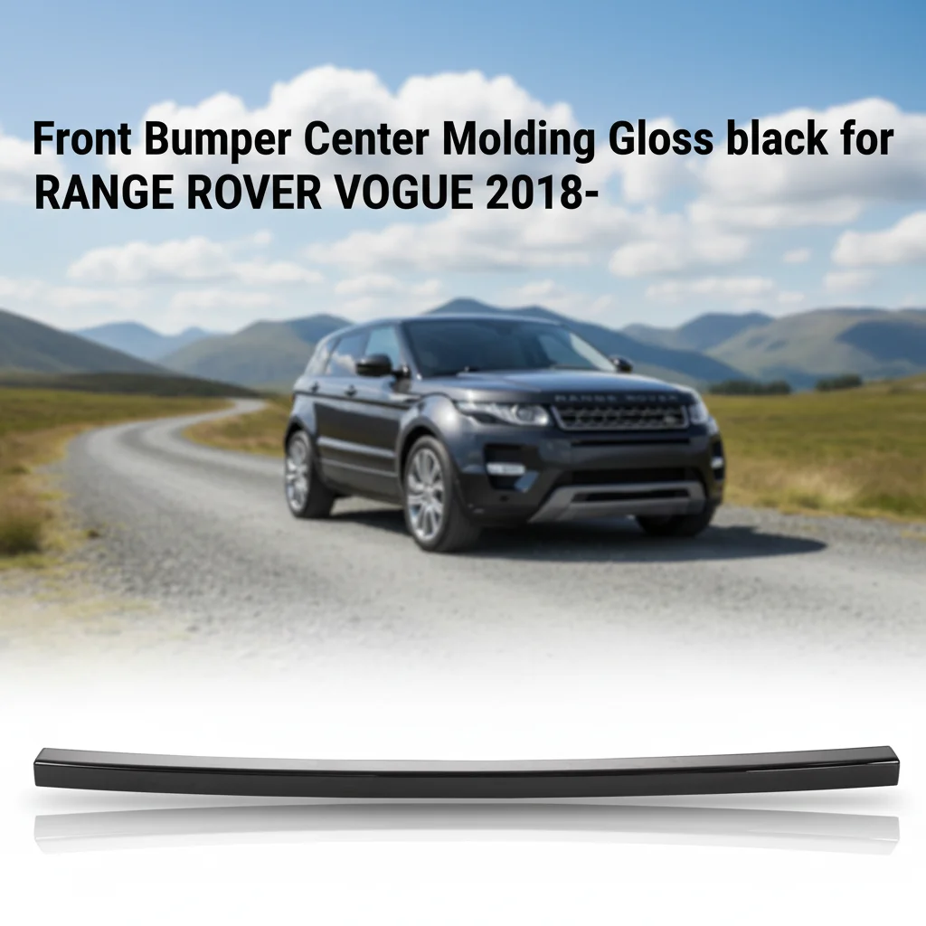 LR098543-B Original Accessory Part Front Bumper Center Molding Gloss Black Front Bumper Trim Strip for RANGE ROVER VOGUE 2018-