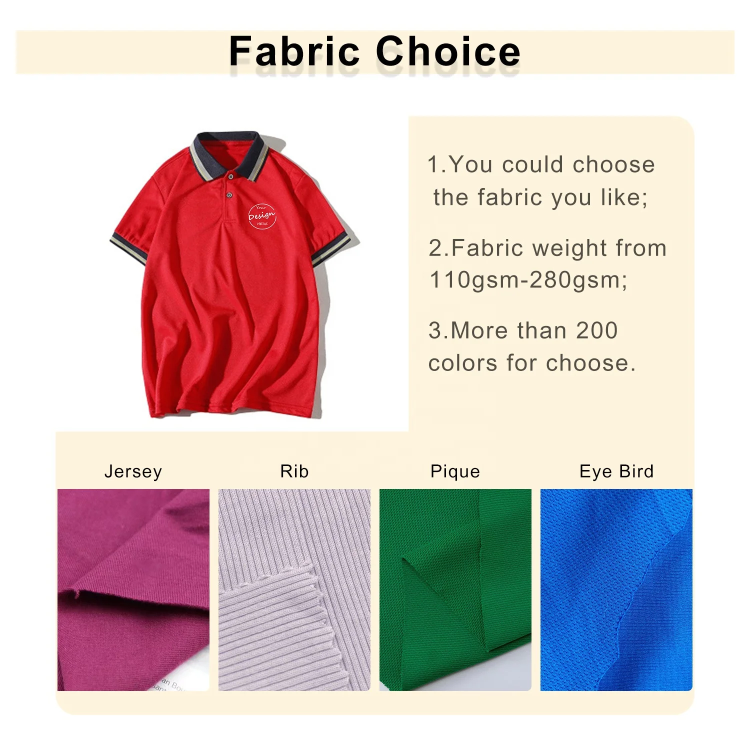 JL-80904 Heavy Cotton Plain Oversized Polo Shirt Embroidery Casual Polo T Shirts Men