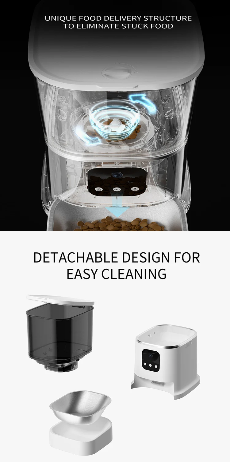 2023 Hot Selling Pet Use Smart Wifi Pet Feeder 6l Remote Pet Smart