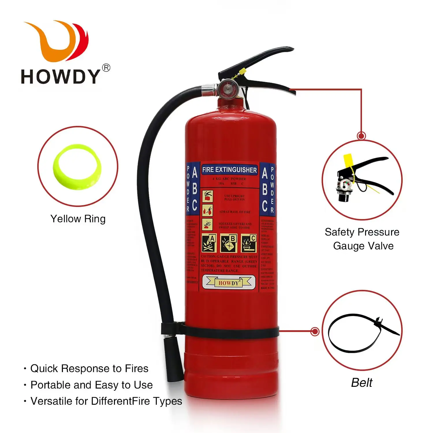 Co2 Fire Extinguisher with ISO9001 Wheeled Cart Fire Extinguisher Type Double Trolley Co2 Brass 46KG MT10 Fire Extinguisher
