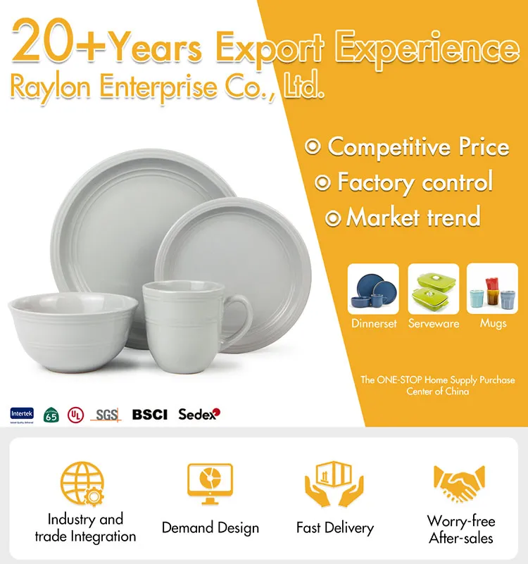 Wholesale 16pcs Dinner Ware Set Eco Tableware Sets Stoneware Dinner Set