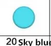 20 Sky blue