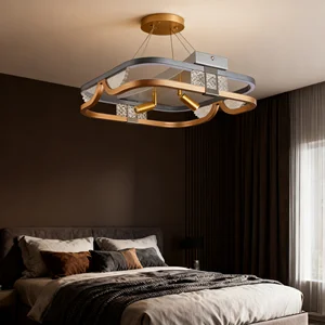 JACKSUN Modern LED Restaurant Pendant Light Luxury Creative Office Lighting Designer Model Home Pendant Light Oval Shape