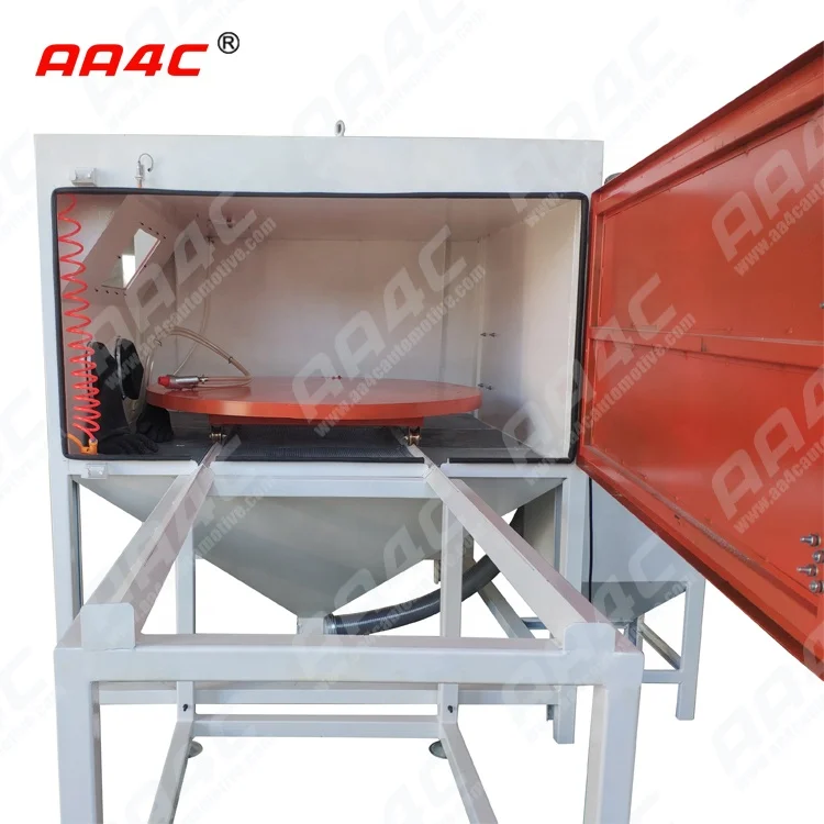 AA4C Customized Heavy Duty Big Size Derusting Rust Removal Polishing Shot Blasting  Sandblast Cabinet
