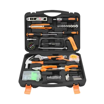 Ruide Household Complete Gift Tool Set Manual Combination Repair Kit for Family Use with Carbon Steel Electrical Tool Box
