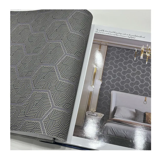 Home Decorative Modern Luxury Nonwoven 3D Bedroom Wall Paper Vinyl Waterproof Wallpaper