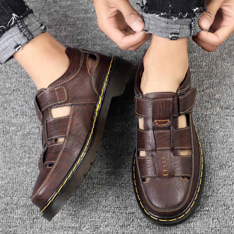 Men's fashion coved beach Durable Anti-slip Sole casual hiking outdoor sandal men