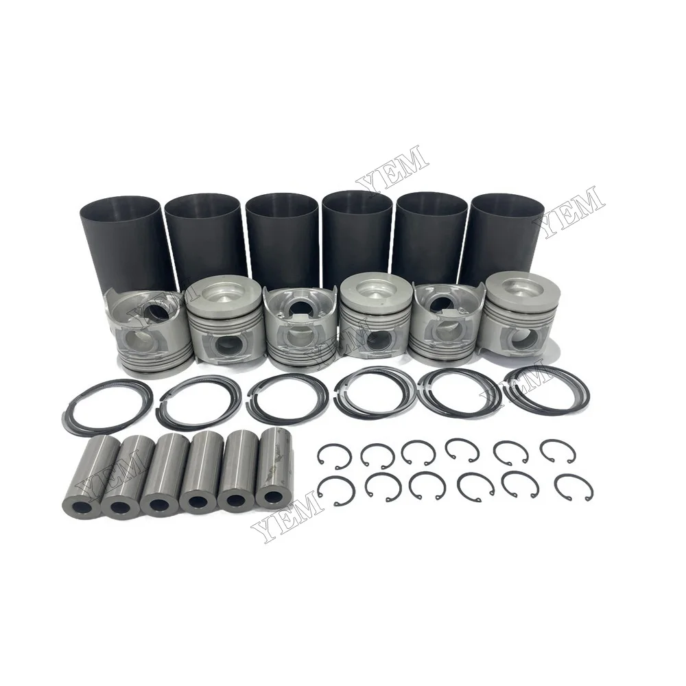 For Isuzu 6HK1 Cylinder Liner Kit Engine Parts Repair Replacement 4