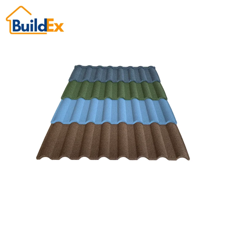 Custom modern design factory bonded stone coated tiles roofs are a popular panel material for new Home ownership schemes
