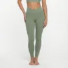 Green V waist pants