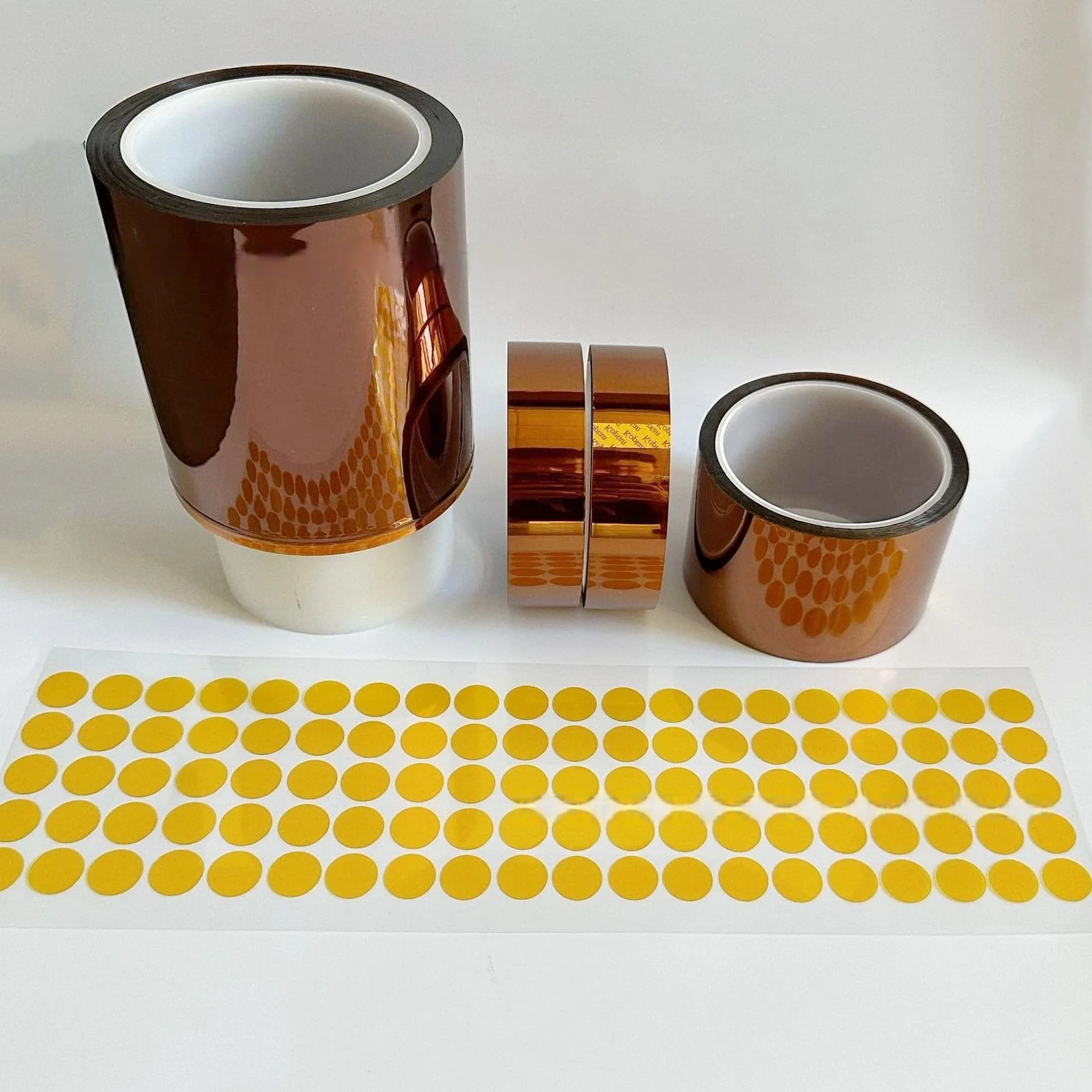 Die Cutting Polyimide Pi Film with Silicone Glue Self Adhesive Tape Disc Dot