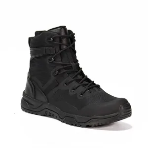 Hanagal Nylon TPU Cowhide Leather Wear Resistant Rubber Black Nylon Tactical Boots