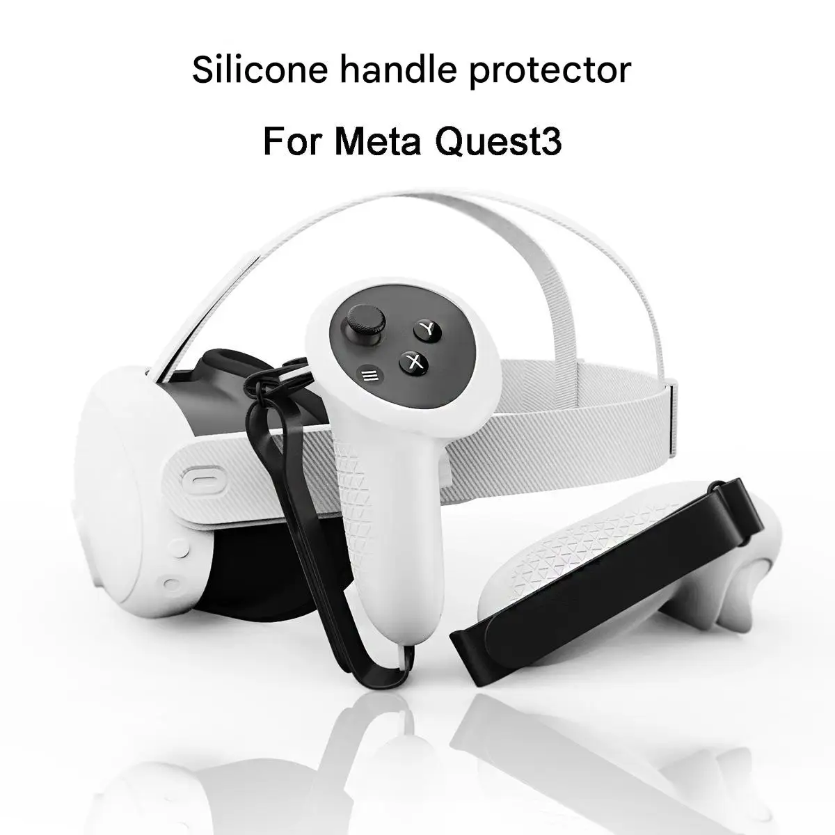 Silicone Handle Cover Anti-Slip Protection for VR Accessories Food-Grade Eco-Friendly for Meta quest3 Dust Sweat Protection manufacture