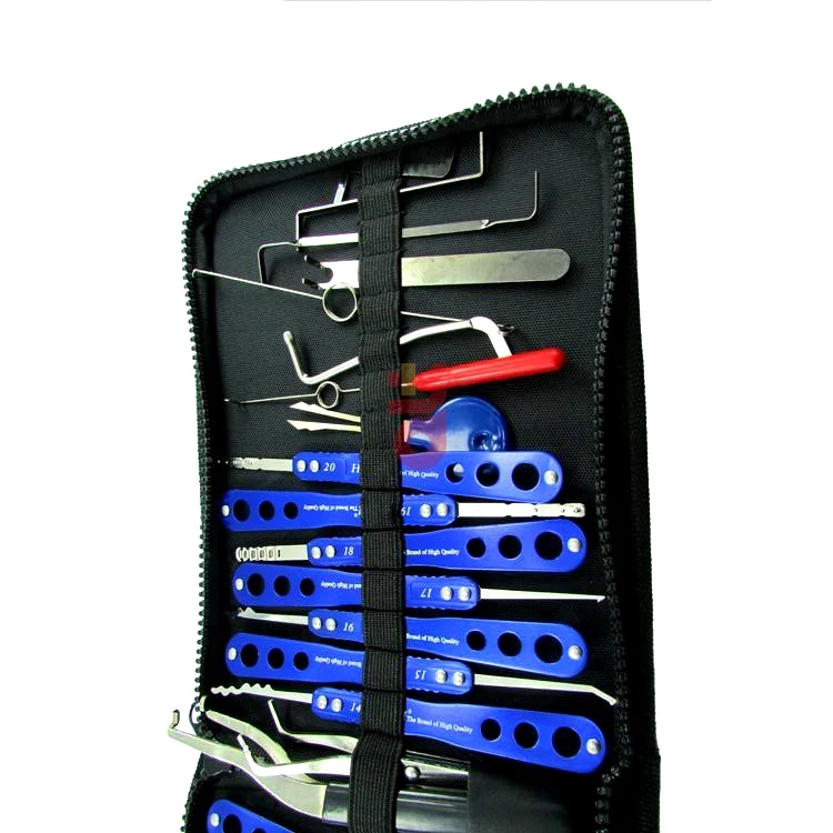 H&H 30-in-1 Lock Picks Tools Lock Pick Set Lock Opener Locksmith Lock  Picking Tools Professional HIgh Quality Locksmith Tools