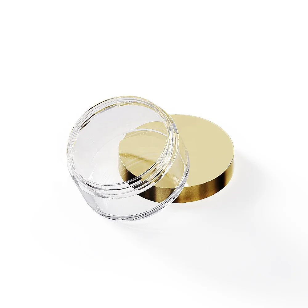 Luxury 50ml & 107ml Cosmetic Jar Bottle with Gold Lid Hot Stamping Olive Oil for Skin Care Serum